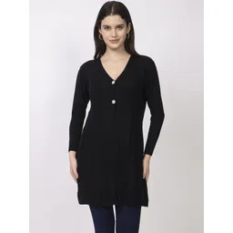 DressBerry Women Woollen Longline Sweaters-picture-10