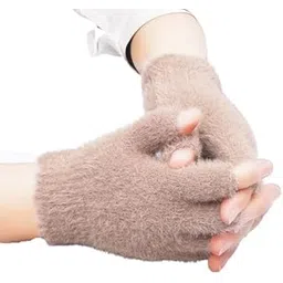 dressify Working Women/Girl's Soft & Cozy Premium Winter Warm Hand Gloves Beige Color fit for 12 Years & Above - Pack of 1 Pair-picture-11