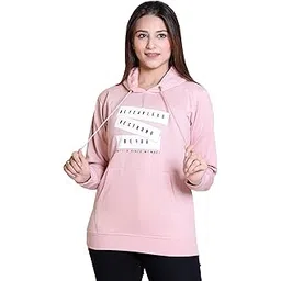 dripfit Sweatshirt for Women | Winterwear Hooded Women 's Sweashirt (Pink)-picture-55