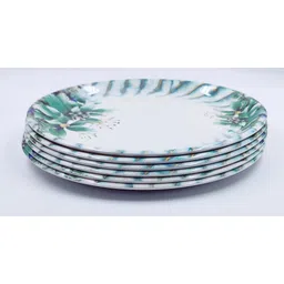 drizling Floral Design 11 Inch Melamine Dinner Plate image 3