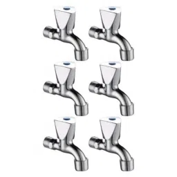 Drizzle AcuraMini 6 Pcs Brass Chrome Finish Silver Bib Cock Set with Foam Flow, BIBACURAMINI6-picture-27