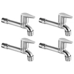 Drizzle VistaMini 4 Pcs Brass Chrome Finish Silver Long Body Bib Cock Set with Foam Flow, LONGVISTAMINI4-picture-35