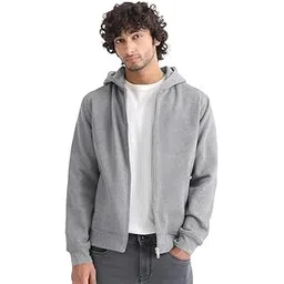 drobe Plain Winter Wear Stylish Long Sleeves Hooded Neck Full Zip Zipper-picture-10