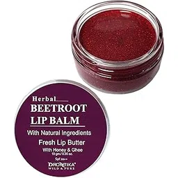 Drontika Wild & Pure Herbal Lip Balm Fresh Beetroot Crush Lip Butter With Desi Ghee & Raw Honey For Natural Pink Lips, Nourishment, Dark And Chapped Lips with Spf 20++ (Pack Of 1(10gm.), Beetroot)-picture-19