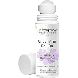 Drontika Wild & Pure UnderArm Roll-On with AHA, BHA, Lactic Acid & Mandelic Acid | Prevents Body Odour, Brightens Skin & Exfoliates Underarm | For Sensitive Skin | Aqua Fragrance | Alcohol Free - 50ml-picture-22