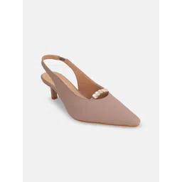 DROP BOLD Embellished Kitten Sandals with Buckles-picture-34