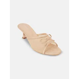 DROP BOLD Women Embellished Slim Peep Toes Heels with Bows-picture-29