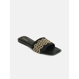 DROP BOLD Women Textured One Toe Flats-picture-21