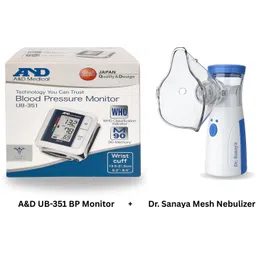 Dr.Sanaya MN-R02 Mesh Nebulizer with A&D UB-351 Wrist Blood Pressure Monitor Combo Nebulizer-picture-15