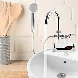 Drumstone 𝟭𝟱 𝗬𝗘𝗔𝗥𝗦 𝗪𝗔𝗥𝗥𝗔𝗡𝗧𝗬 2in1 Electric Instant Shower Water Heater Instant Hot Water Faucet Kitchen instant tap geyser for kitchen sink-picture-15