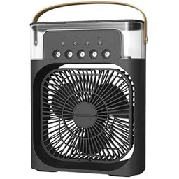 DRUMSTONE 𝟏𝟓-𝐘𝐞𝐚𝐫 𝐖𝐚𝐫𝐫𝐚𝐧𝐭𝐲 Portable Air Cooler | USB Rechargeable | 3-Speed Fan with Mist Spray | Silent | 7-Color LED | Timer | Personal Cooling for Home, Office & Outdoors(𝐁𝐥𝐚𝐜𝐤)-image-49