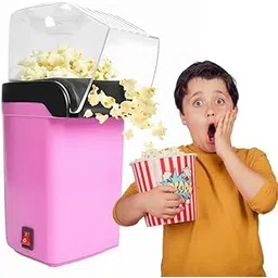 Drumstone 𝟭𝟓-𝐘𝐞𝐚𝐫 𝐖𝐚𝐫𝐫𝐚𝐧𝐭𝐲 - Electric Pink Popcorn Maker 1200W | Oil-Free Hot Air Popper for Healthy, Homemade Snacks | Fast & Easy Popcorn Machine for Home, Kids, and Movie Nights-picture-30