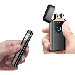Drumstone (𝗦𝗽𝗲𝗰𝗶𝗮𝗹 𝟭𝟱 𝗬𝗲𝗮𝗿𝘀 𝗪𝗮𝗿𝗿𝗮𝗻𝘁𝘆) Limited Edition Premium L125 Rechargeable Electric Lighter – Round Touch Sensor for Cigarettes, Outdoor Use-image-11