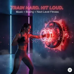 Drumstone (Limited Time Latest with 𝟭𝟱 𝗬𝗲𝗮𝗿 𝗪𝗮𝗿𝗿𝗮𝗻𝘁𝘆) Smart Music Boxing Machine | Wall-Mounted Bluetooth Punch Pad with Lights & Gloves | Fun Workout for Kids, Teens & Adults image 1