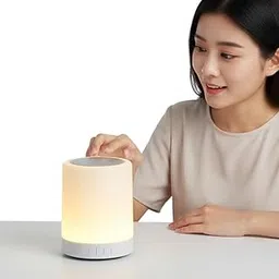 Drumstone (𝐒𝐩𝐞𝐜𝐢𝐚𝐥 𝟏𝟓 𝐘𝐞𝐚𝐫𝐬 𝐖𝐚𝐫𝐫𝐚𝐧𝐭𝐲 Portable LED Touch Lamp with Bluetooth Speaker – Adjustable Brightness, 7-Color Lighting, TWS, USB Rechargeable for Camping, Home, Outdoor-image-4