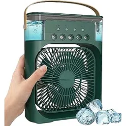 Drumstone (𝐒𝐩𝐞𝐜𝐢𝐚𝐥 𝟏𝟓 𝐘𝐞𝐚𝐫𝐬 𝐖𝐚𝐫𝐫𝐚𝐧𝐭𝐲) Portable Mini Air Cooler with Mist, USB Desk Fan and Humidifier, 3 Speed Modes, 7 Color LED Light, Timer for Home Office Bedroom-picture-35