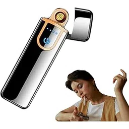 Drumstone 𝟏𝟓-𝐘𝐞𝐚𝐫 𝐖𝐚𝐫𝐫𝐚𝐧𝐭𝐲 USB Rechargeable Plasma Lighter | Windproof Flameless Electric Lighter for Cigarettes, Candles, Outdoor Use | Stylish Compact Design, Gift for Smokers-image-7