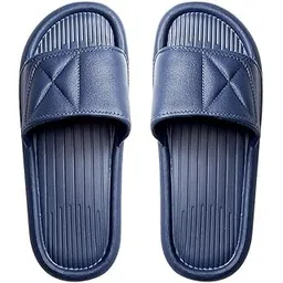 drunken Slippers for Men Women Flip Flops Chappals Slides Sandals Stylish Sleeper Man Sliders Footwear Flats Girls Ladies Clogs Bathroom Daily Use Chapal Hawai Navy Blue- 10 UK-picture-32
