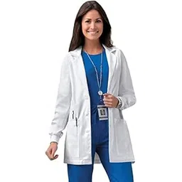 dry deal Student Lab Coat Apron Half Sleeve White for Men & Women-picture-26