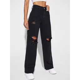 Ds Fashion Women Straight Fit High-Rise Highly Distressed Jeans-picture-21