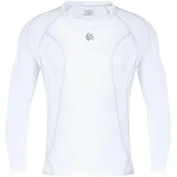 DSC Men Polyester Full Sleeve Compression Top (White, Large)-picture-23