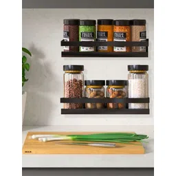 DSH Crafting Your Curiosity Black 2 Pieces Corner Wall Shelfs-picture-30