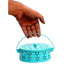 DSH Crafting Your Curiosity Blue Mosquito Coil Box With Handle image 2