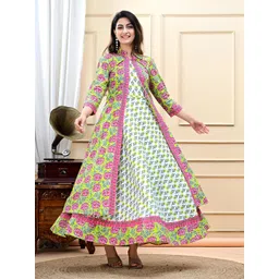 DSS FASHION Women Floral Printed Cotton Anarkali Kurta-picture-13