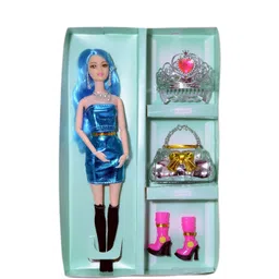dtc Beautiful Foldable doll for Kids (Blue)-picture-14