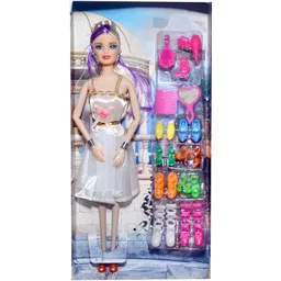 dtc Beautiful Foldable doll Set for kids (White)-picture-35