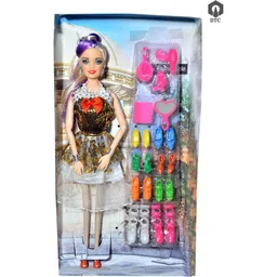 dtc Foldable Doll Beautiful Golden Dress-picture-23