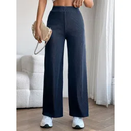 DTR FASHION Women Wide Leg High-Rise Trousers-picture-18