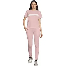 dtr fashion Women's Cotton Lycra Blend Front Taped Tracksuit | Co-ord Set For Women| Track Suit Set For Women-picture-35