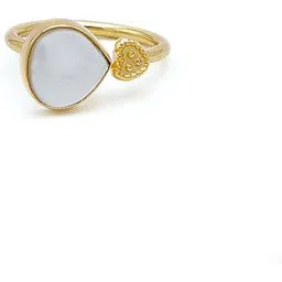 dua Mother of Pearl Heart Ring – Romantic Gold-Plated Pearl Jewelry, Timeless Elegance-picture-52
