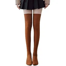 duant Wool Warm Over-the-Knee Socks, Cozy Winter Thermal Stockings, Brown Black Grey Beige Multi-Pack-picture-21