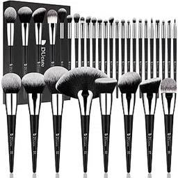 DUcare Makeup Brush Set 32Pcs Professional Makeup Brushes Christmas Gift Premium Synthetic Kabuki Foundation Blending Brush Face Powder Blush Concealers Eye Shadows-picture-10