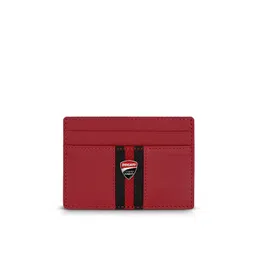DUCATI CORSE Men Colourblocked Leather Card Holder-picture-29