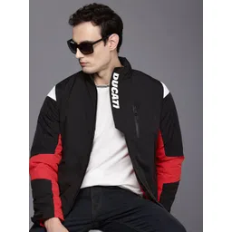 Ducati Mock Collar Brand Logo Printed Padded Jacket-picture-31