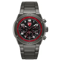 Ducati Quartz Chronograph Black Dial Black Stainless Steel Strap Watch For Men-picture-12