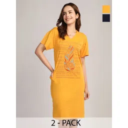 Duchess Women Pack Of 2 Printed Maternity Nightdress-picture-12