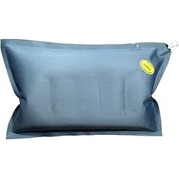 Duckback Rubber Dual Color Air Pillow for Travelling and Home Use (Blue and Green, Standard)-picture-16