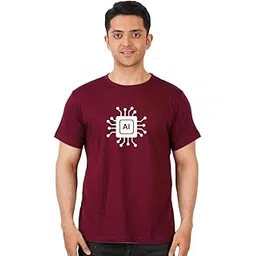 dudeme Artificial Intelligence T-Shirt, 100% Cotton T-Shirts for Programmer, Coding, Developer, Software Mens, Round Neck T Shirts for Women, Half Sleeve Tshirt for Men-picture-32