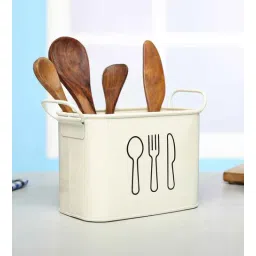 dudki Ivory Metal 1 Pcs Oval Cutlery holder-picture-31