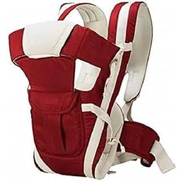 Duggu Kids 4-in-1 Adjustable Baby Carrier Cum Kangaroo Bag/Baby Carry Sling/Back/Front Carrier for Baby with Safety Belt and Buckle Straps ((Maroon))-image-2