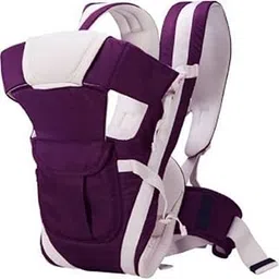Duggu Kids 4-in-1 Adjustable Baby Carrier Cum Kangaroo Bag/Baby Carry Sling/Back/Front Carrier for Baby with Safety Belt and Buckle Straps ((Purple))-image-6