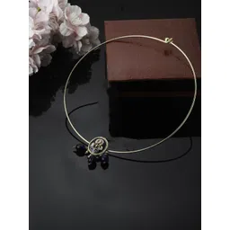 DUGRISTYLE Neel Garaj Haar Gold-Plated Kundan Studded Necklace-picture-37