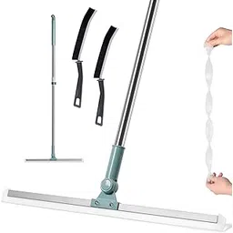 Dukaan 50 cm Wide Heavy Duty Multifunctional Wiper for Bathroom Floor Squeegee with 110 cm Long Handle Adjustable and Silicone Strips,Water Drying 180 Degree Rotating,Viper for Home Cleaning (X Large)-picture-10