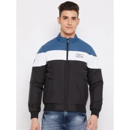 Duke Black Full Sleeves Mock Collar Jacket-picture-22