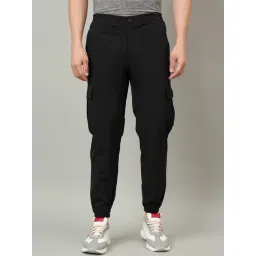 Duke Black Regular Fit Trackpants-picture-36