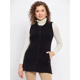 Duke Black Self Pattern Cardigan image 1